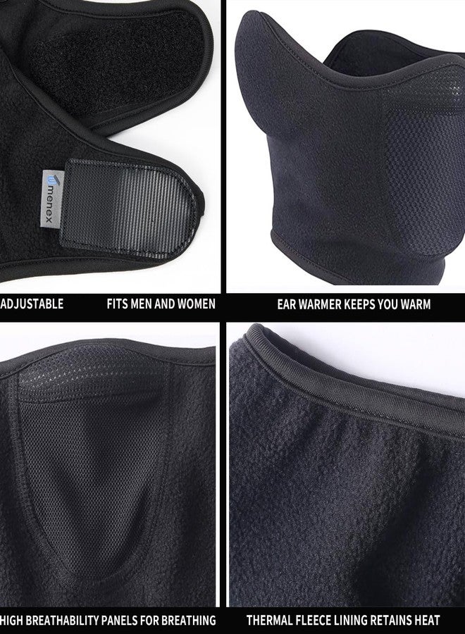 Omenex Balaclava Half Face Mask Adjustable Fastener Windproof Men Women for Skiing Snowboarding Motorcycling Winter Face Mask Outdoor Sports Highly Breathable (Half-face) - Image 4